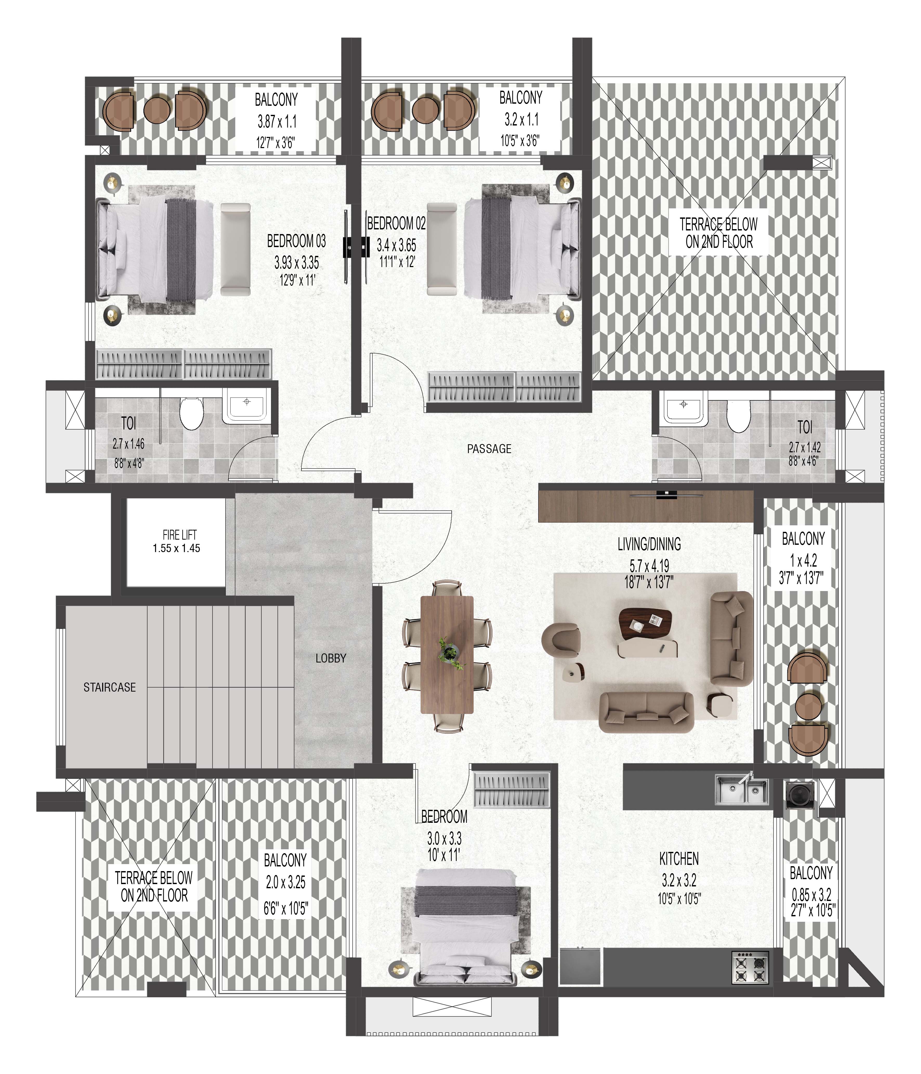 Rajas Residency — Floor Plan 2